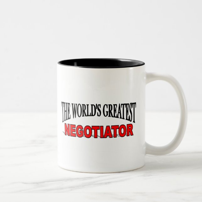 The World's Greatest Negotiator Two-Tone Coffee Mug (Right)