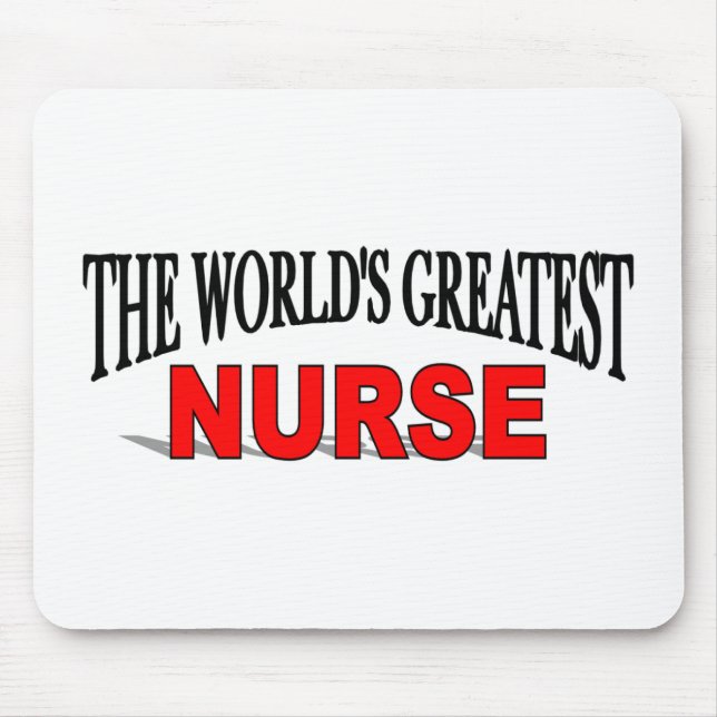 The World's Greatest Nurse Mouse Mat (Front)