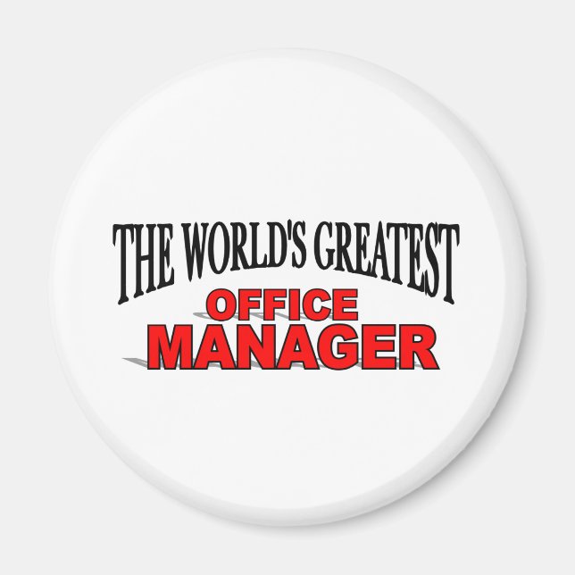 The World's Greatest Office Manager Magnet (Front)