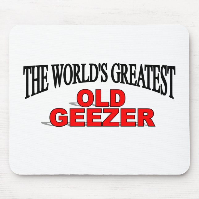 The World's Greatest Old Geezer Mouse Mat (Front)