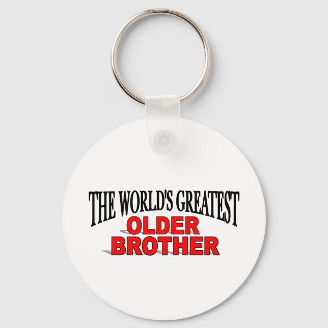 The World's Greatest Older Brother Key Ring (Front)