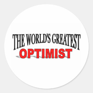 The World's Greatest Optimist Classic Round Sticker