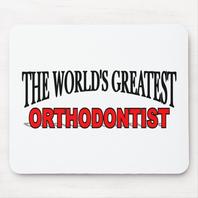 The World's Greatest Orthodontist Mouse Mat (Front)