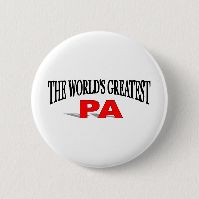 The World's Greatest Pa 6 Cm Round Badge (Front)