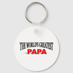 The World's Greatest Papa Key Ring