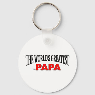 The World's Greatest Papa Key Ring