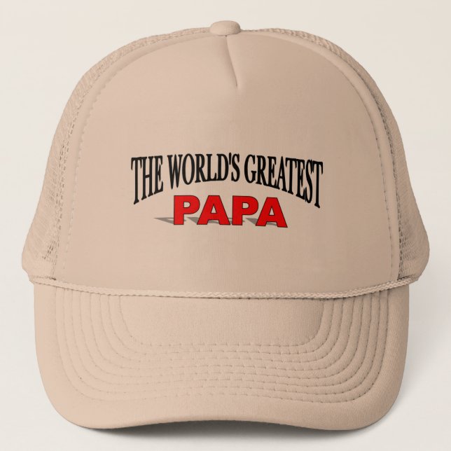 The World's Greatest Papa Trucker Hat (Front)