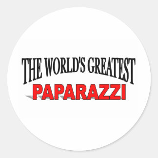 The World's Greatest Paparazzi Classic Round Sticker