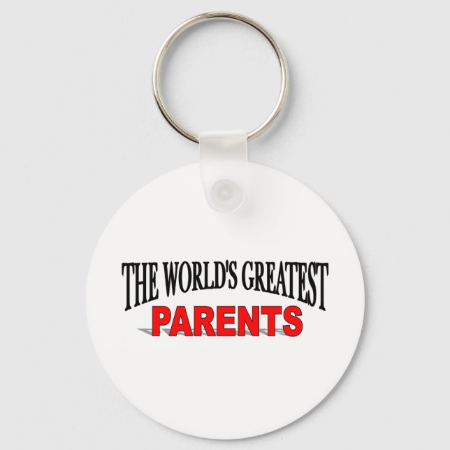 The World's Greatest Parents Key Ring (Front)