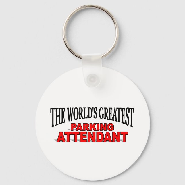 The World's Greatest Parking Attendant Key Ring (Front)