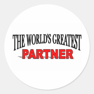 The World's Greatest Partner Classic Round Sticker
