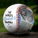 The World's Greatest Pawpaw 4 Photo Baseball<br><div class="desc">Celebrate Father's Day in a way that truly resembles your family bond with our Keepsake Grandfather Baseball. Personalize the baseball with your family photos, add the adorable tagline 'The World's Greatest Pawpaw', and your names. Complete with a blue heart - this makes for a perfect, heartfelt gift that Grandpa can...</div>