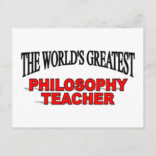 The World's Greatest Philosophy Teacher Postcard