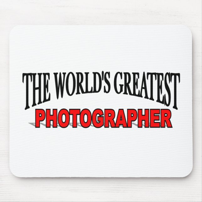 The World's Greatest Photographer Mouse Mat (Front)