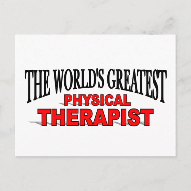 The World's Greatest Physical Therapist Postcard (Front)