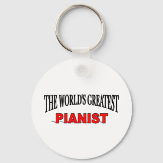 The World's Greatest Pianist Key Ring
