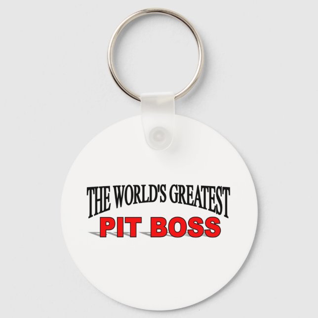 The World's Greatest Pit Boss Key Ring (Front)