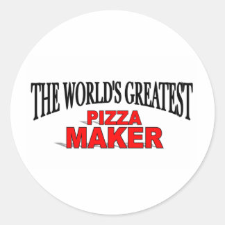 The World's Greatest Pizza Maker Classic Round Sticker