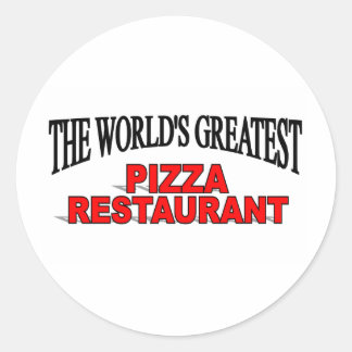 The World's Greatest Pizza Restaurant Classic Round Sticker