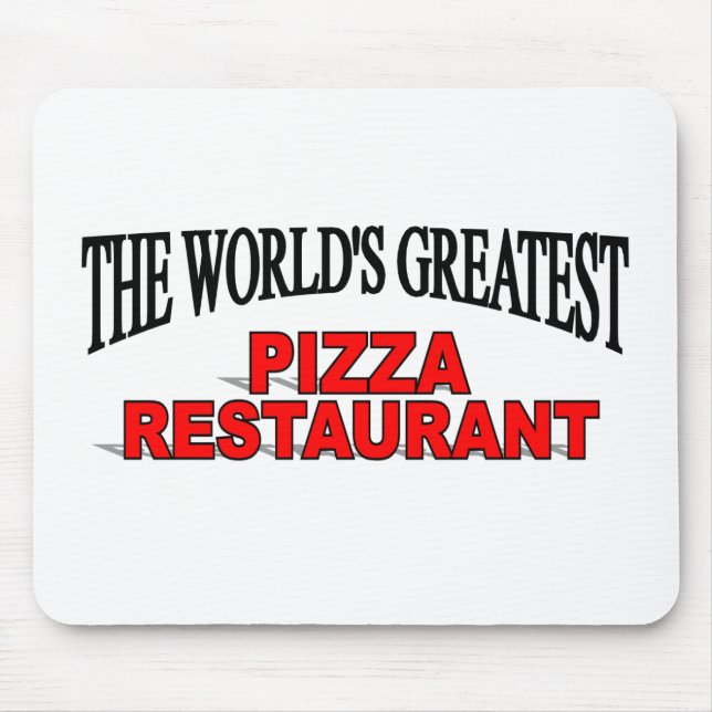 The World's Greatest Pizza Restaurant Mouse Mat (Front)