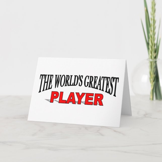 The World's Greatest Player Card (Front)
