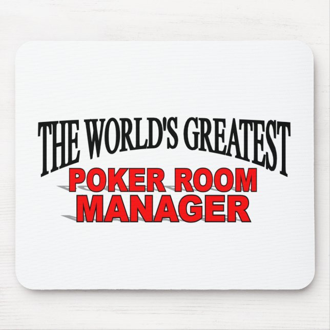 The World's Greatest Poker Room Manager Mouse Mat (Front)