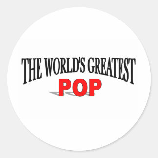 The World's Greatest Pop Classic Round Sticker