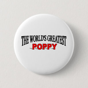 The World's Greatest Poppy 6 Cm Round Badge