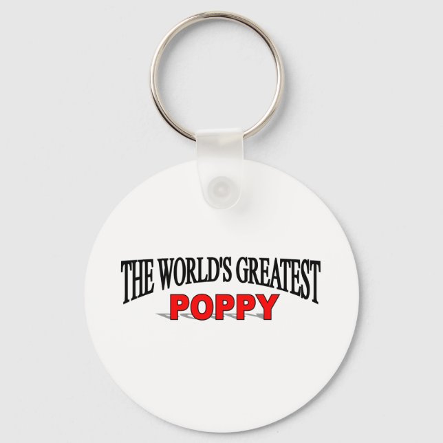 The World's Greatest Poppy Key Ring (Front)