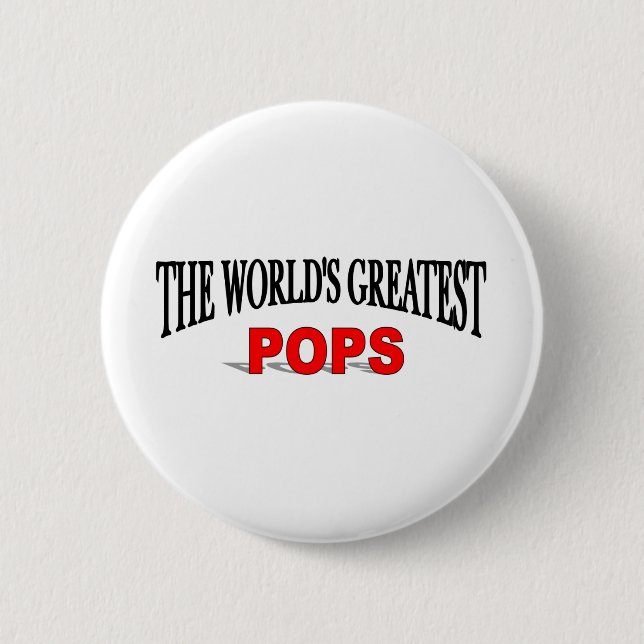 The World's Greatest Pops 6 Cm Round Badge (Front)