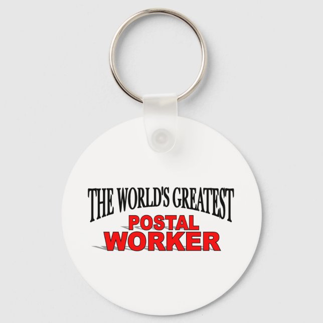 The World's Greatest Postal Worker Key Ring (Front)