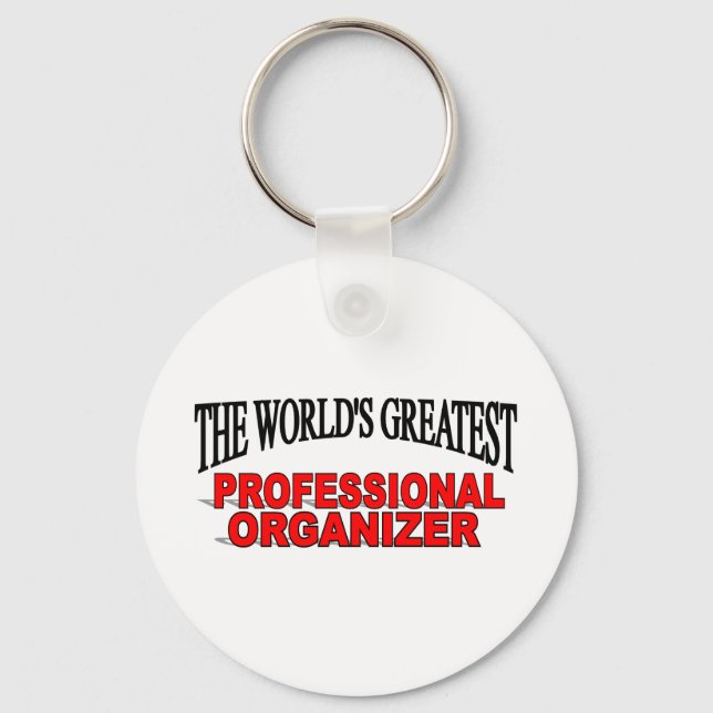 The World's Greatest Professional Organiser Key Ring (Front)