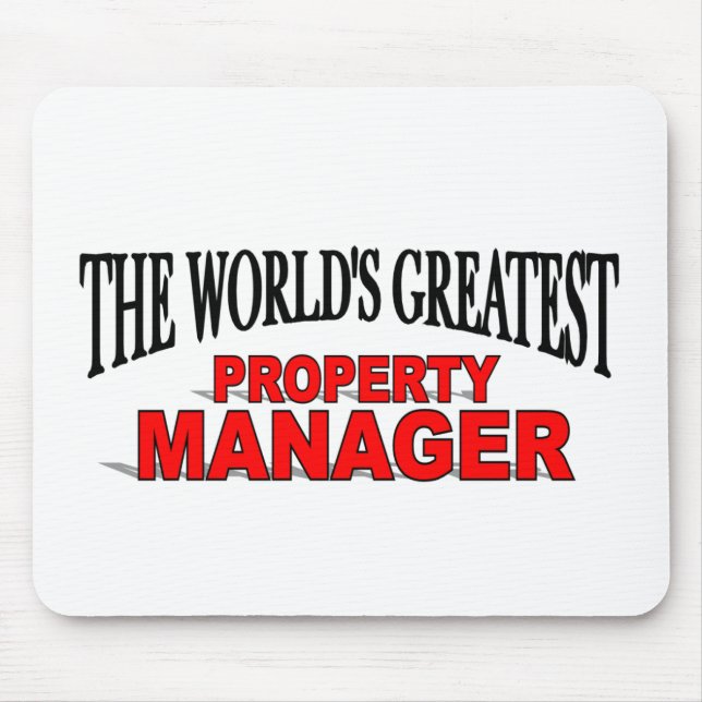 The World's Greatest Property Manager Mouse Mat (Front)