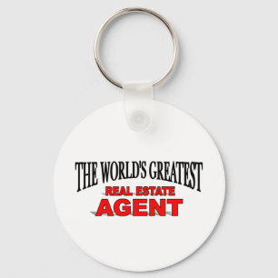 The World's Greatest Real Estate Agent Key Ring