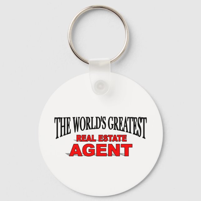 The World's Greatest Real Estate Agent Key Ring (Front)