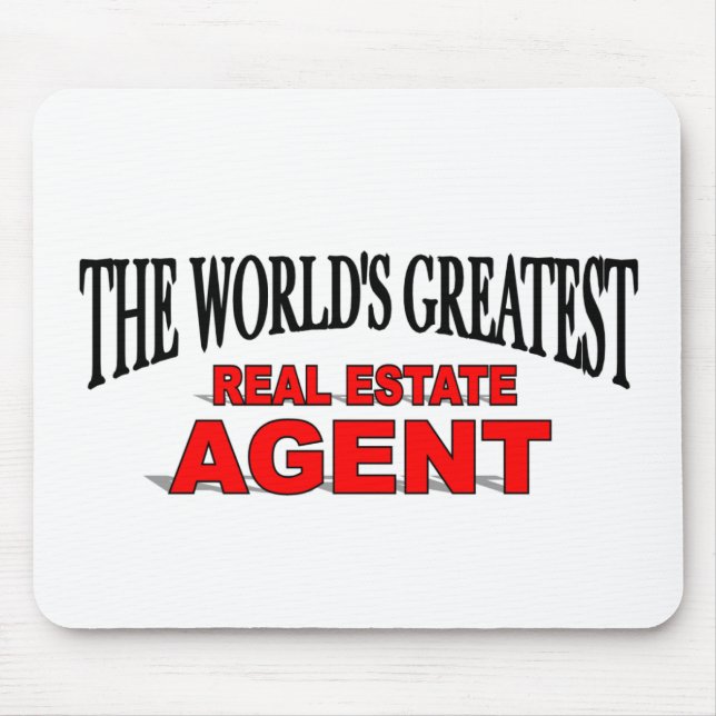 The World's Greatest Real Estate Agent Mouse Mat (Front)