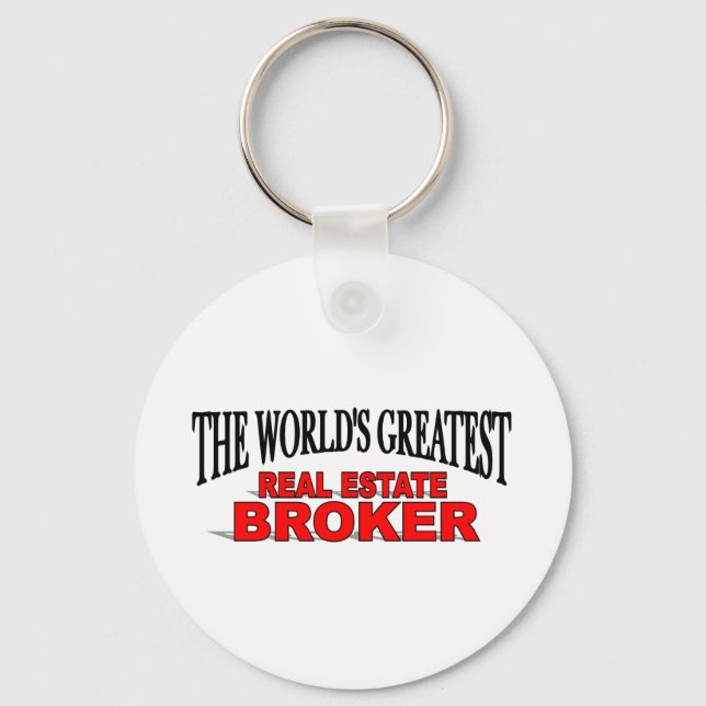 The World's Greatest Real Estate Broker Key Ring (Front)