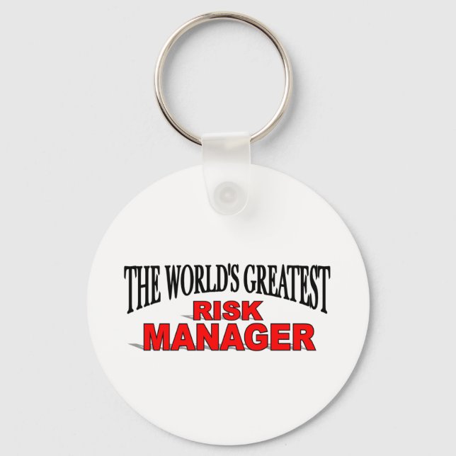 The World's Greatest Risk Manager Key Ring (Front)