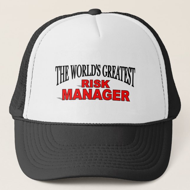 The World's Greatest Risk Manager Trucker Hat (Front)