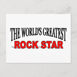 The World's Greatest Rock Star Postcard