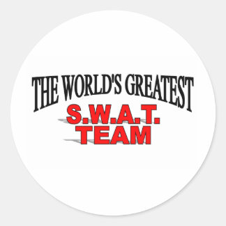 The World's Greatest S.W.A.T. Team Classic Round Sticker