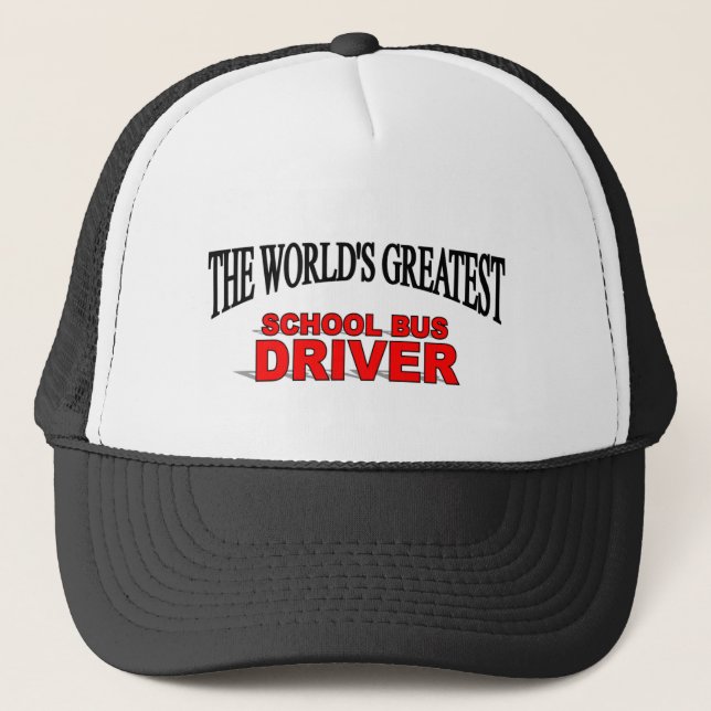 The World's Greatest School Bus Driver Trucker Hat (Front)
