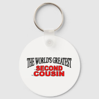 The World's Greatest Second Cousin Key Ring