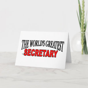 The World's Greatest Secretary Card