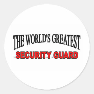 The World's Greatest Security Guard Classic Round Sticker