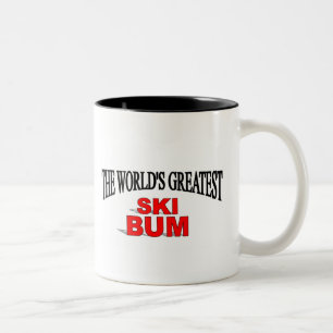 The World's Greatest Ski Bum Two-Tone Coffee Mug