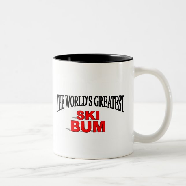 The World's Greatest Ski Bum Two-Tone Coffee Mug (Right)