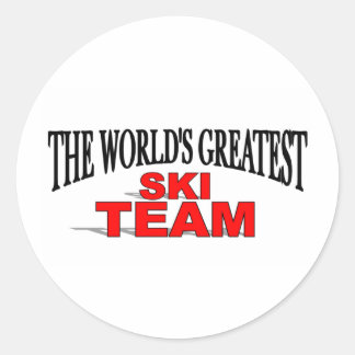 The World's Greatest Ski Team Classic Round Sticker