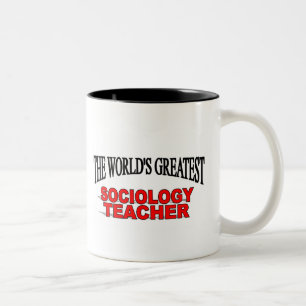 The World's Greatest Sociology Teacher Two-Tone Coffee Mug