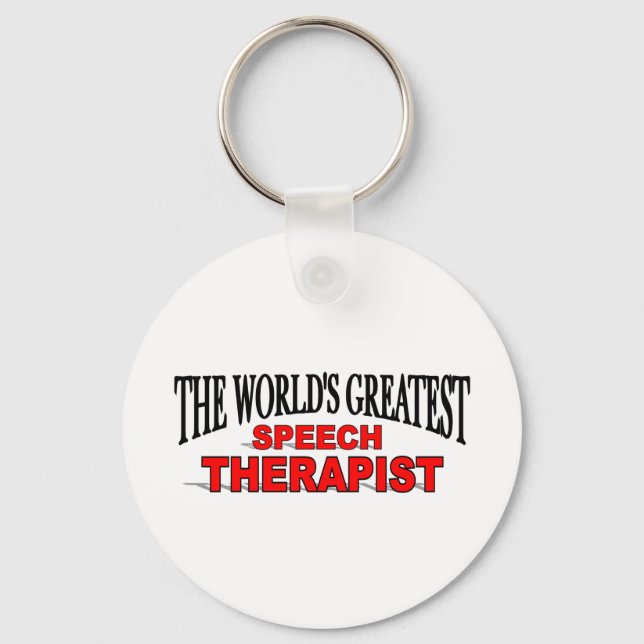 The World's Greatest Speech Therapist Key Ring (Front)